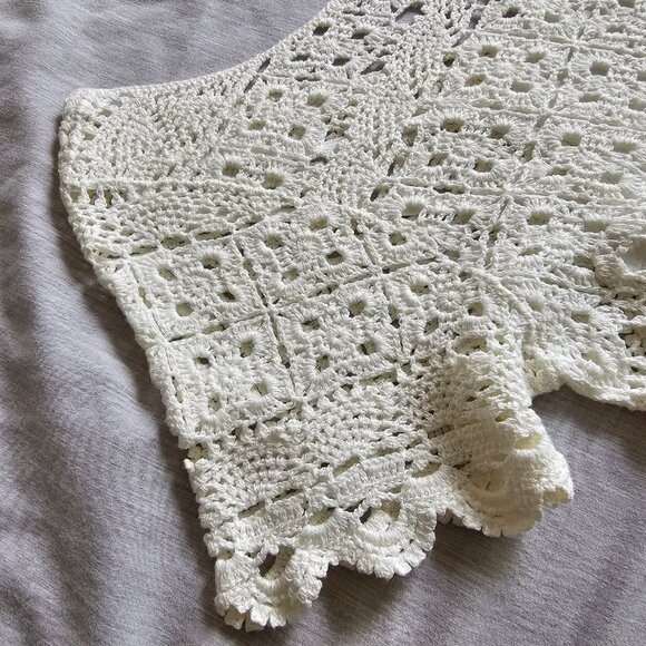 Sezane Robe Florine Écru. - Size XS - Picture 6 of 12